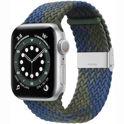 Flettet Elastik Armbånd Apple watch 6 (40mm) - blågrøn