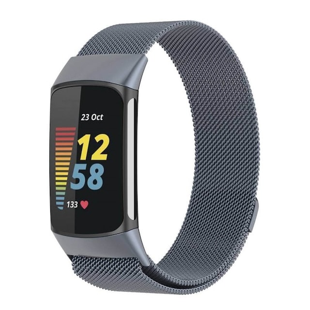 Milanese armbånd Fitbit Charge 5 - Grå
