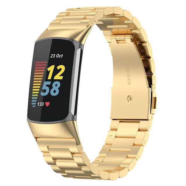 Armbånd rustfrit stål Fitbit Charge 5 - Guld