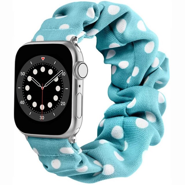 Scrunchie Elastic Armbånd Apple Watch 6 (44mm) - Bluedot