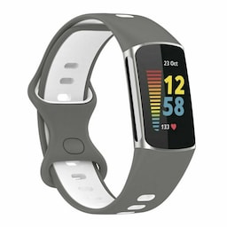 Twin Sport Armband Fitbit Charge 5 - Grå/hvid