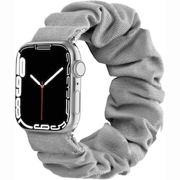 Scrunchie Elastic Armbånd Apple Watch 7 (41mm) - Grå