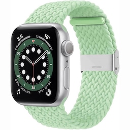 Flettet Elastik Armbånd Apple watch 6 (44mm) - pistachio