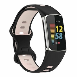 Twin Sport Armband Fitbit Charge 5 - Sort/pink