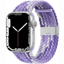 Flettet Elastik Armbånd Apple Watch 7 (41mm) - gradientpurple