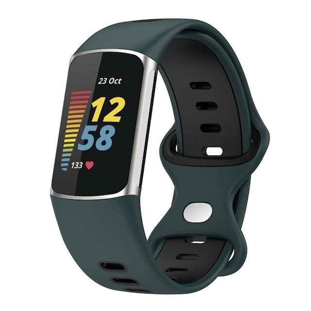 Twin Sport Armband Fitbit Charge 5 - Olivengrøn/sort