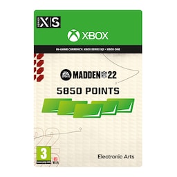 Madden NFL 22: 5850 Madden Points - XBOX One,Xbox Series X,Xbox Series