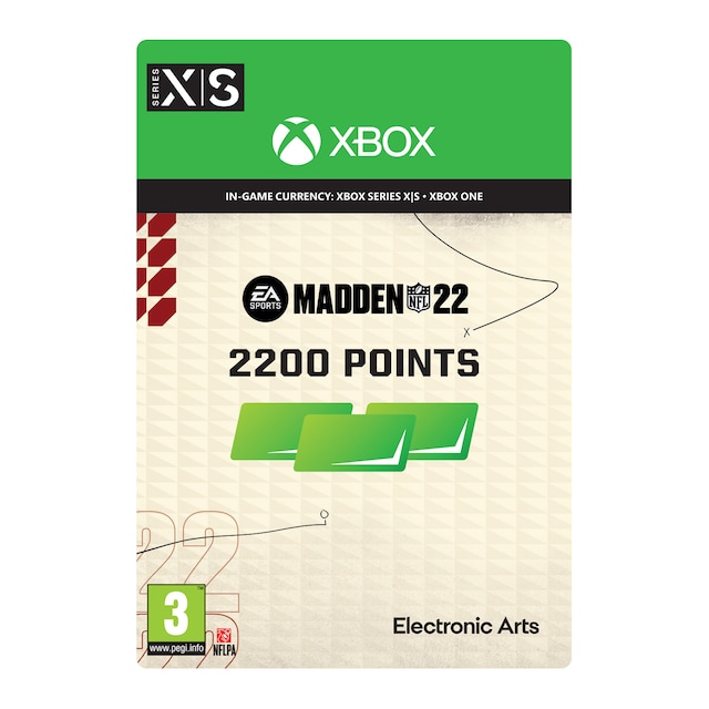 Madden NFL 22: 2200 Madden Points - XBOX One,Xbox Series X,Xbox Series
