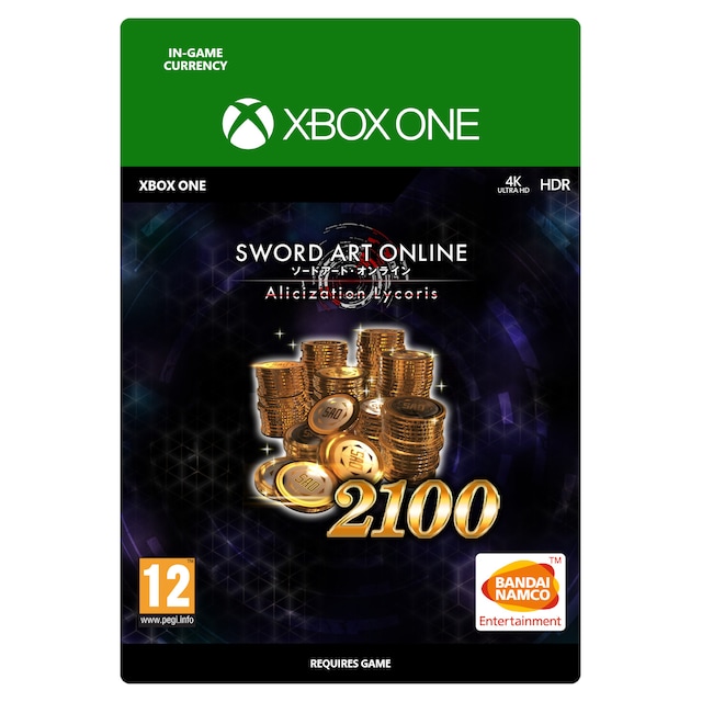 SWORD ART ONLINE Alicization Lycoris 2100 SAO Coins - XBOX One