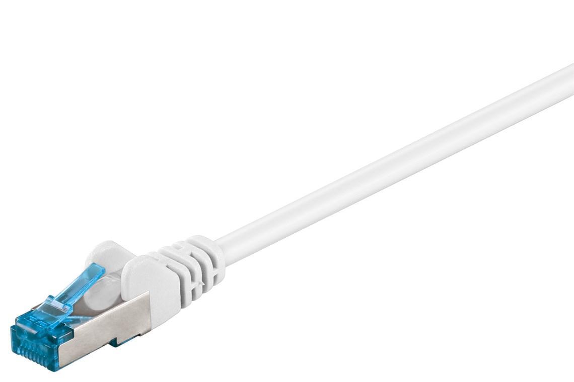 Netværkskabel CAT 6A, S/FTP (PiMF), hvid, 50 m | Elgiganten