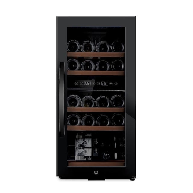 Fritstående vinkøleskab - WineExpert 24 Fullglass Black