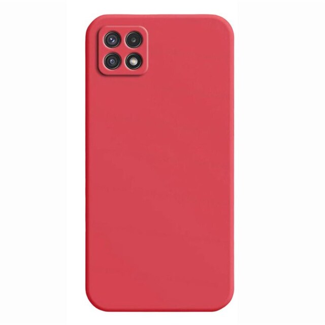 Liquid silikone cover Samsung Galaxy A22 5G - Rød