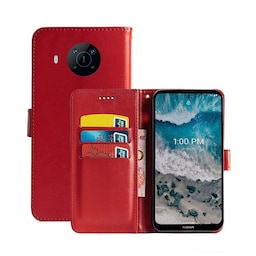 Wallet Cover 3-kort Nokia X100  - rød
