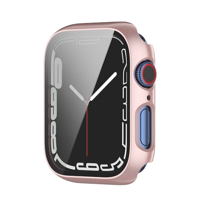 Cover med glasdæksel Apple Watch 7 (45mm) - Rose
