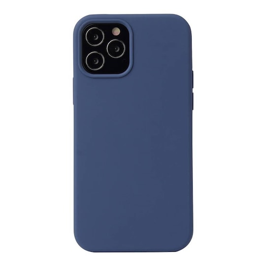 Liquid silikone cover Apple iPhone 12 Pro Max - Blå | Elgiganten