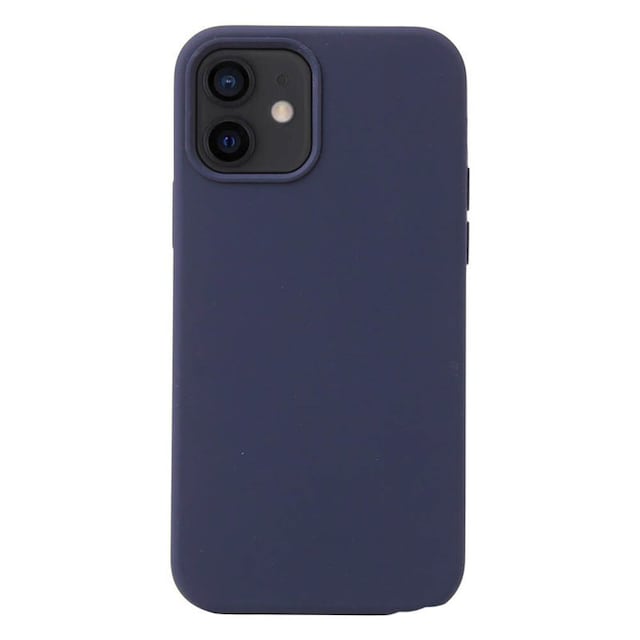 Liquid silikone cover Apple iPhone 12 - Mørkeblå