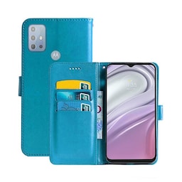 Wallet Cover 3-kort Motorola Moto G20  - Lyseblå