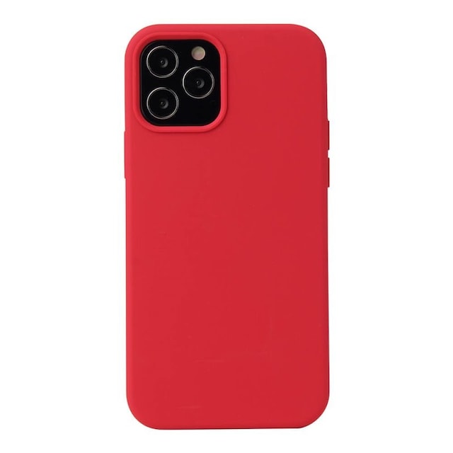 Liquid silikone cover Apple iPhone 12 Pro - Rød