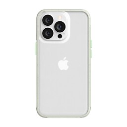 Miljøvenligt Ægte læder iPhone 13 Pro Max etui - Clear/Green