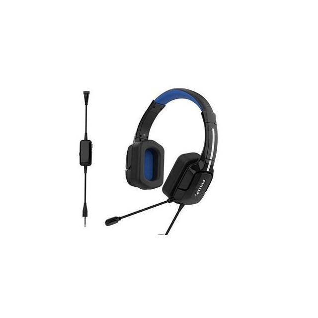 Philips Gaming-headset TAGH301BL/00 Mikrofon, sort/blå, med ledning