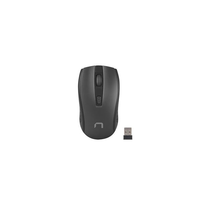 Natec mus, Jay 2, trådløs, 1600 DPI, optisk, sort