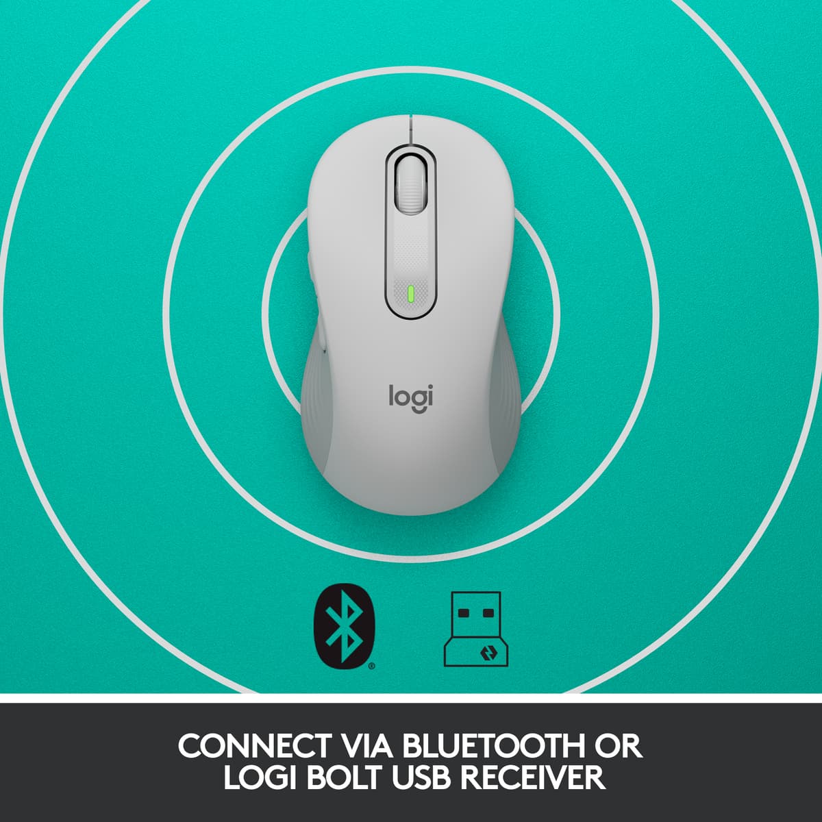 Logitech Signature M650 Large Wireless Mouse (hvid)