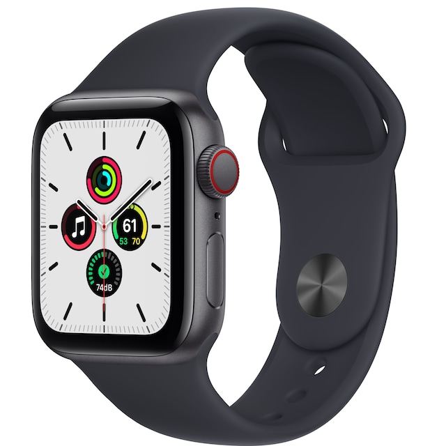 Apple Watch SE 40mm GPS+4G LTE (space grey alu/sort sportsrem)