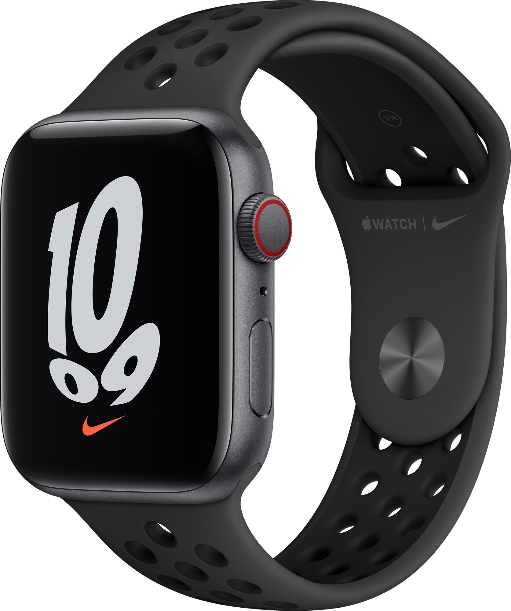 Apple Watch Nike SE 44mm GPS+4G LTE (grey alu/sort sportsrem) | Elgiganten