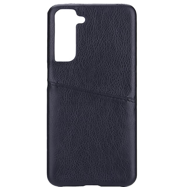 Onsala Samsung Galaxy S21 FE case i læder med plads til 1 kort (sort)