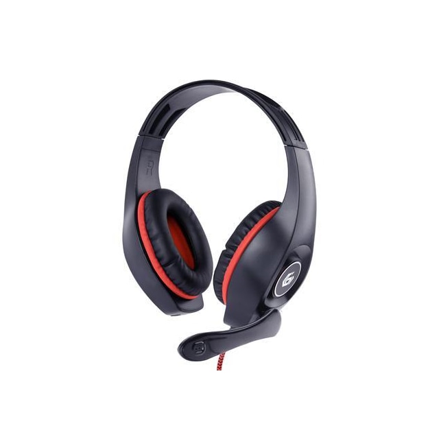 Gembird Gaming-headset med volumenkontrol GHS-05-R Indbygget mikrofon, rød/sort, kablet, over-ear