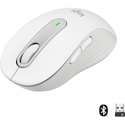 Logitech Signature M650 Large Wireless Mouse (hvid)