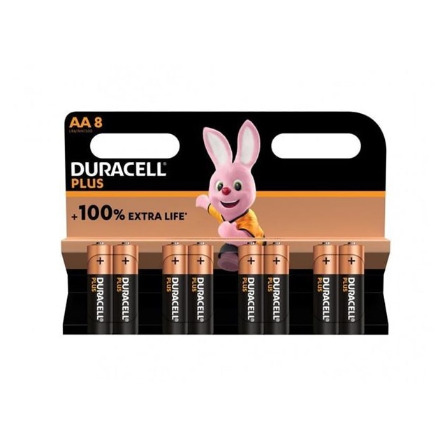 Duracell Plus Extra Life MN1500/LR06 Mignon AA 8-pak