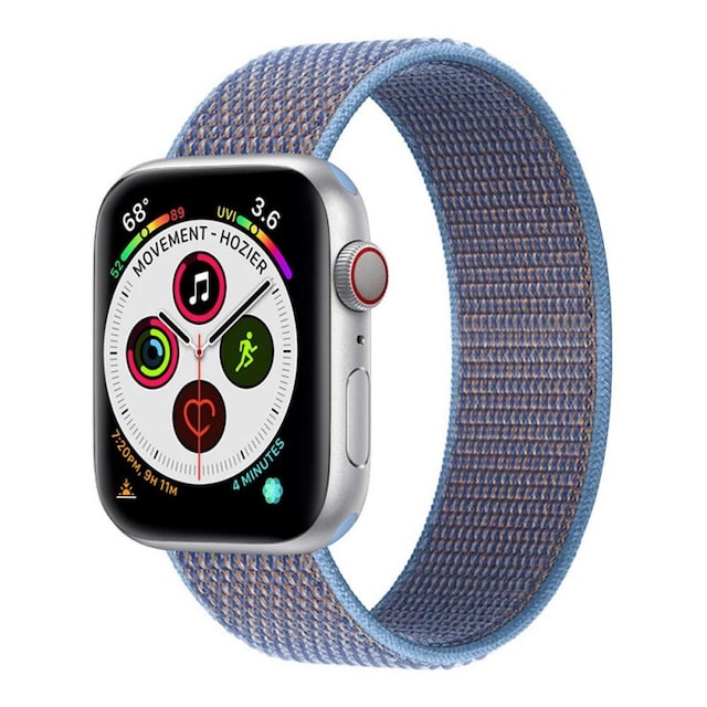 Nylon Armbånd Apple Watch 6 (40mm) - Cerulean