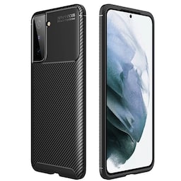 Carbon silikone cover Samsung Galaxy S22 Plus  - sort