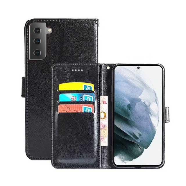 Wallet Cover 3-kort Samsung Galaxy S22  - sort
