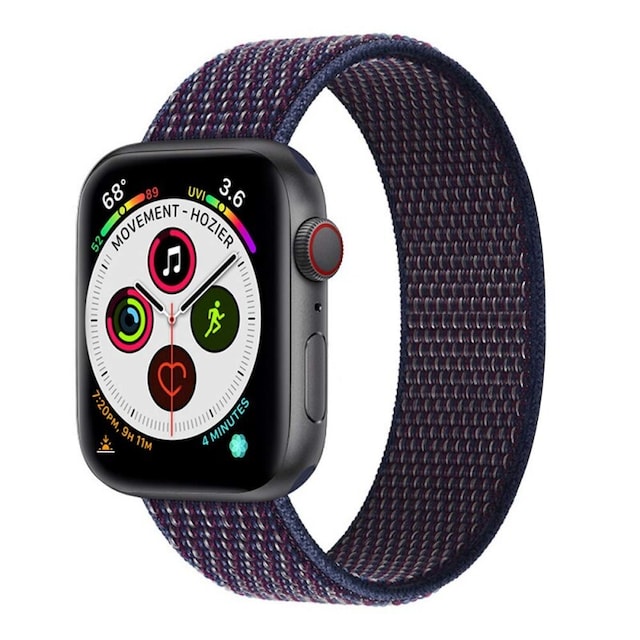 Apple Watch 6 (44mm) Nylon Armbånd - Indigo