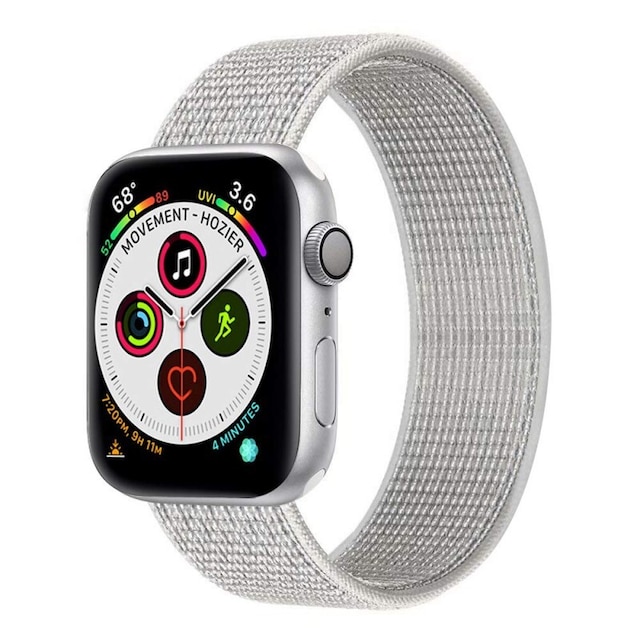 Nylon Armbånd Apple Watch 6 (40mm) - Summit White