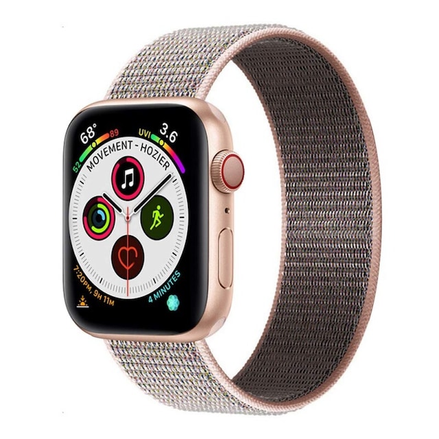 Nylon Armbånd Apple Watch 6 (40mm) - Pink Sand