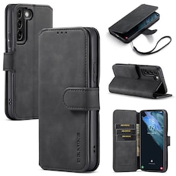 DG-Ming Wallet 3-kort Samsung Galaxy S22 Plus  - sort