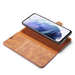 Wallet DG-Ming 2i1 Samsung Galaxy S22  - brun