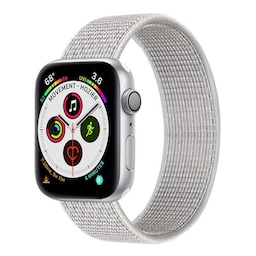 Apple Watch 6 (44mm) Nylon Armbånd - Summit White