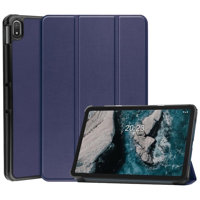 Tabletstativ Slim Fit Cover til Nokia T20 - Mørkeblå