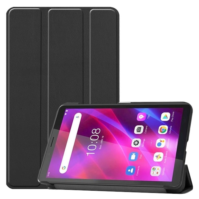 Lenovo Tab M7 (3rd Gen) Trifoldet etui Cover - Sort