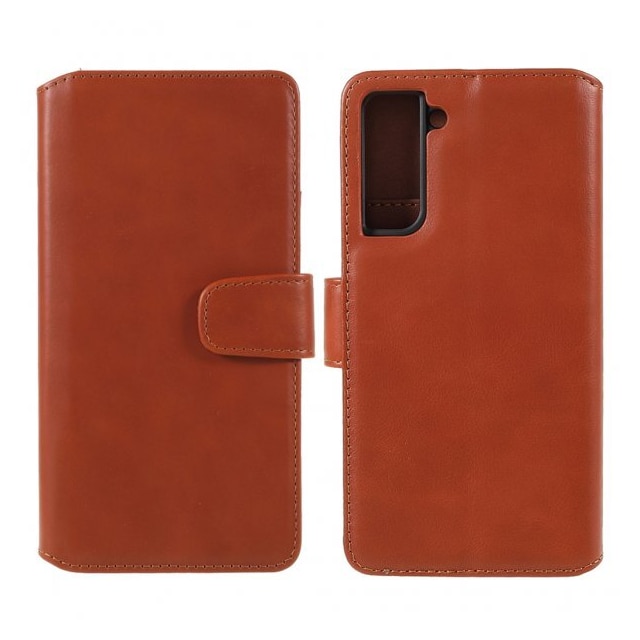 Nordic Covers Samsung Galaxy S22 Plus Etui Essential Leather Maple Brown