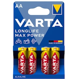 Varta Longlife Max Power AA-batterier (4-pak)