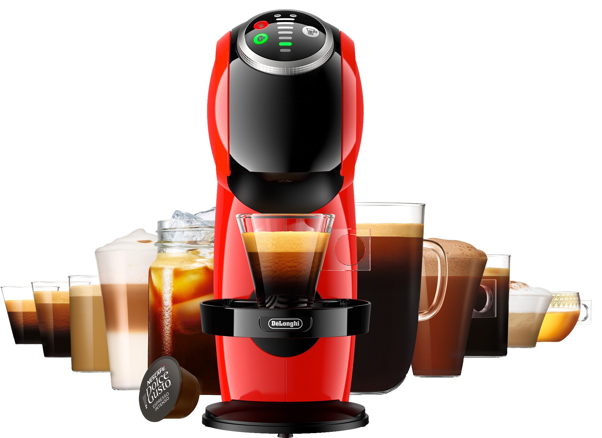 Nescafé Dolce Gusto Genio S Plus kapselmaskine (rød) | Elgiganten