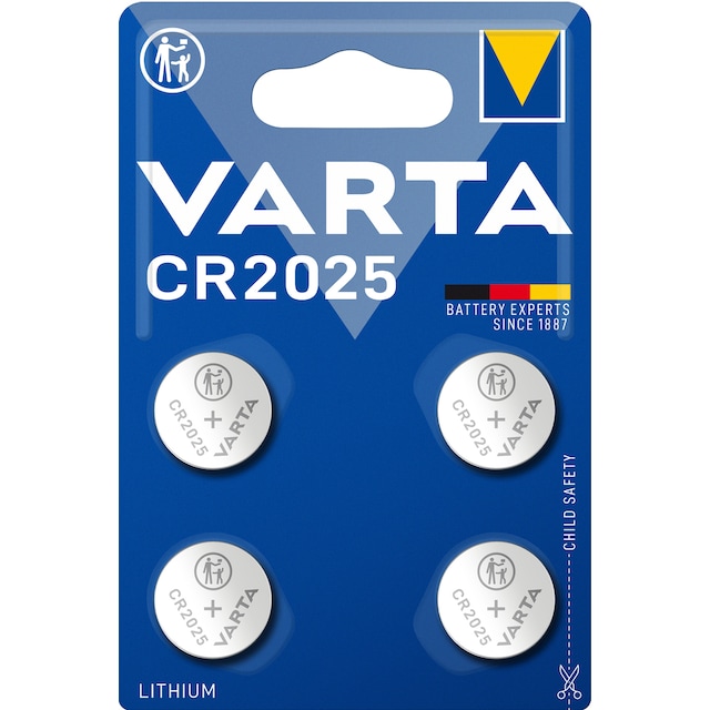 Varta CR 2025-batteri (Pakke med 4)