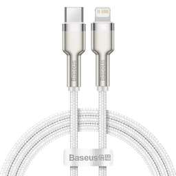 Baseus Cafule Metal USB-C - Lightning 20W 1 m Hvid