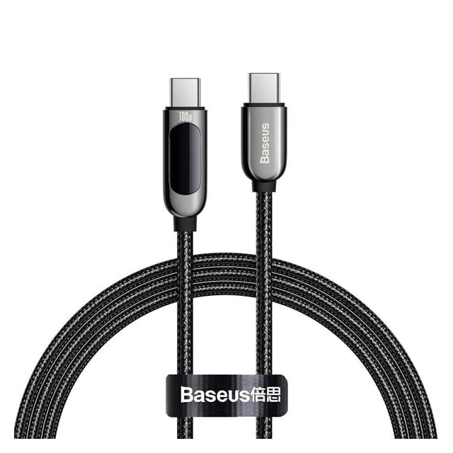 Baseus Display PD USB-C - USB-C 100W 1 m Sort