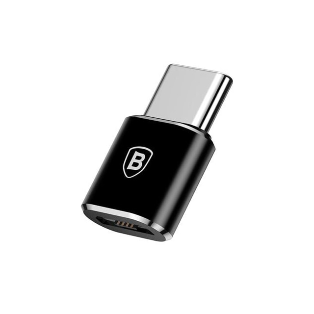 Baseus OTG USB-adapter microUSB - USB-C Sort